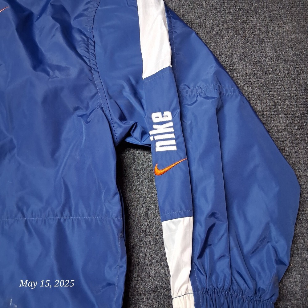 Nike Windbreaker Jacket Youth Size Medium 10 - 12 Blue Full Zip Lightweight - Picture 4 of 10